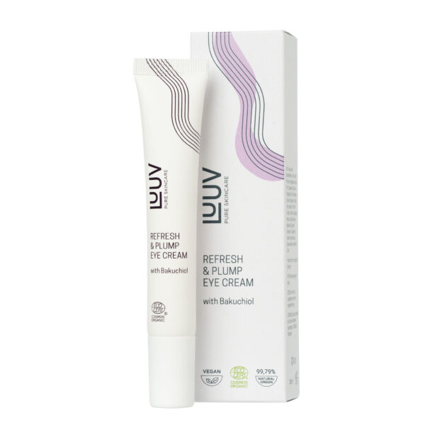 <p><h4>LUUV </h4><br><h3><strong>Krema za područje oko očiju Refresh & Plump COSMOS, 20 ml </strong></h3> </p>